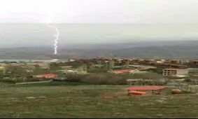 صاعقه در طبیعت زیبای طالقان