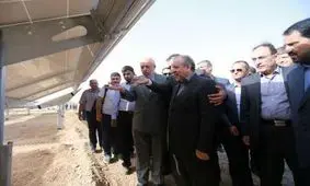 بزرگترین نیروگاه خورشیدی کشور در جرقویه اصفهان به بهره برداری رسید