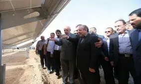 بزرگترین نیروگاه خورشیدی کشور در جرقویه اصفهان به بهره برداری رسید