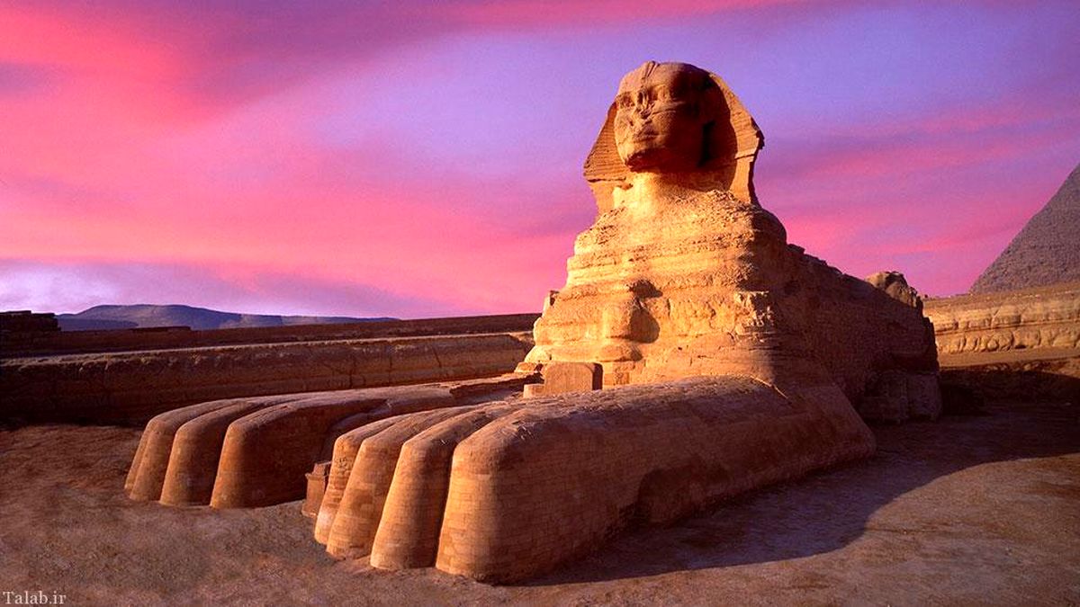 تصاویری زیبا و منحصربه فرد از مجسمه باستانی ابوالهول مصری درطول قرن‌ها