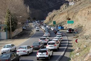 ترافیک سنگین در محور چالوس و در آزادراه تهران-قم
