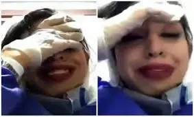 صحبت های دختری که با روپوش پزشکی در مورد فوتی های کرونا می‌گفت / فیلم