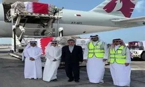 دومین محموله کمک‌های دولت قطر به ایران روانه تهران شد