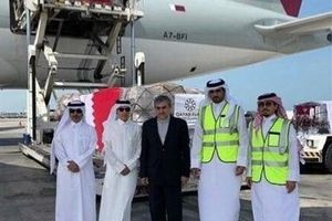 دومین محموله کمک‌های دولت قطر به ایران روانه تهران شد