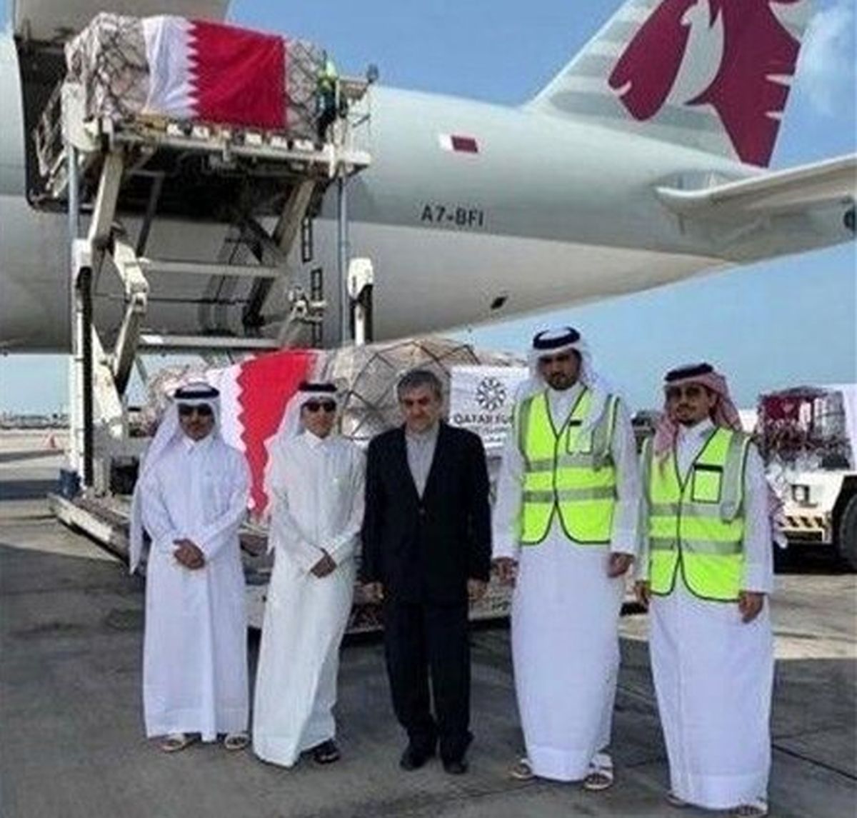 دومین محموله کمک‌های دولت قطر به ایران روانه تهران شد