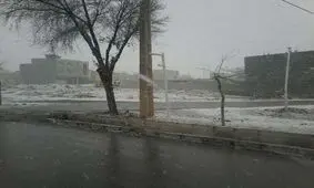بارش برف بهاری چادگانی ها را غافلگیر کرد