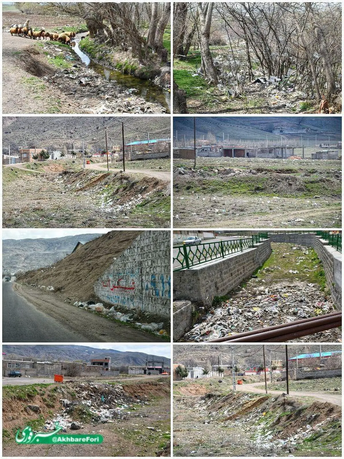 بحران زباله در باغشهر هیر اردبیل