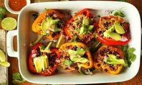 طرز تهیه دلمه با برنج گل کلم