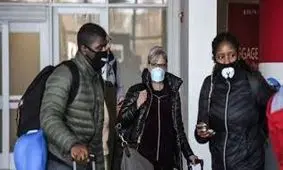 بحران کرونا در آمریکا؛‌ اسکورت شدید کانتینر حامل ماسک