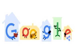 لوگوی گوگل تغییر کرد؛ در خانه بمانیم