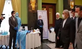 بازدید روحانی از یک نمایشگاه ضدکرونایی + عکس