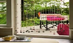 پرده ریسه ایی، جدیدترین مدل پرده که می توانید در خانه درست کنید + آموزش