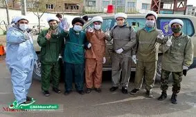 ضدعفونی توسط گروه جهادی در بجنورد