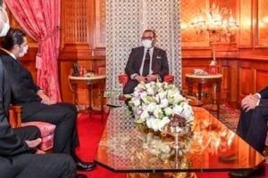 حضور پادشاه مراکش در جلسه کابینه با ماسک