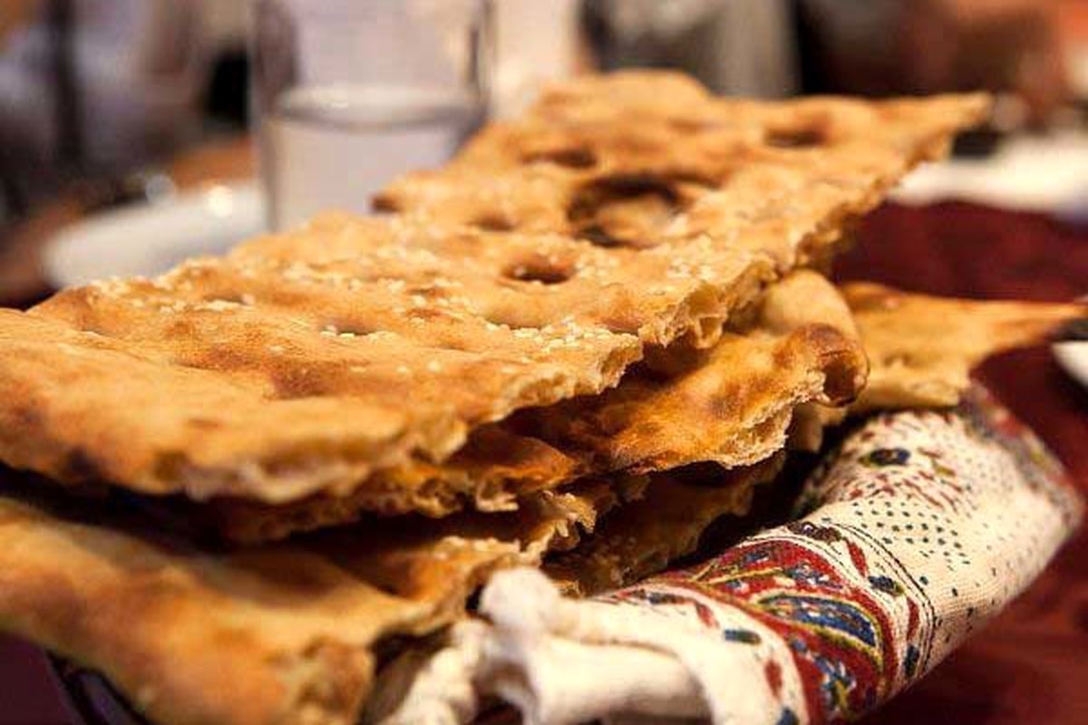 طرز تهیه نان سنگک خانگی