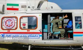انتقال هوایی نوزاد یک روزه خوزستانی دچار تنگی نفس