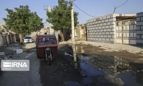 فاضلاب،همنشین حاشیه‌نشینان اهواز / عکس