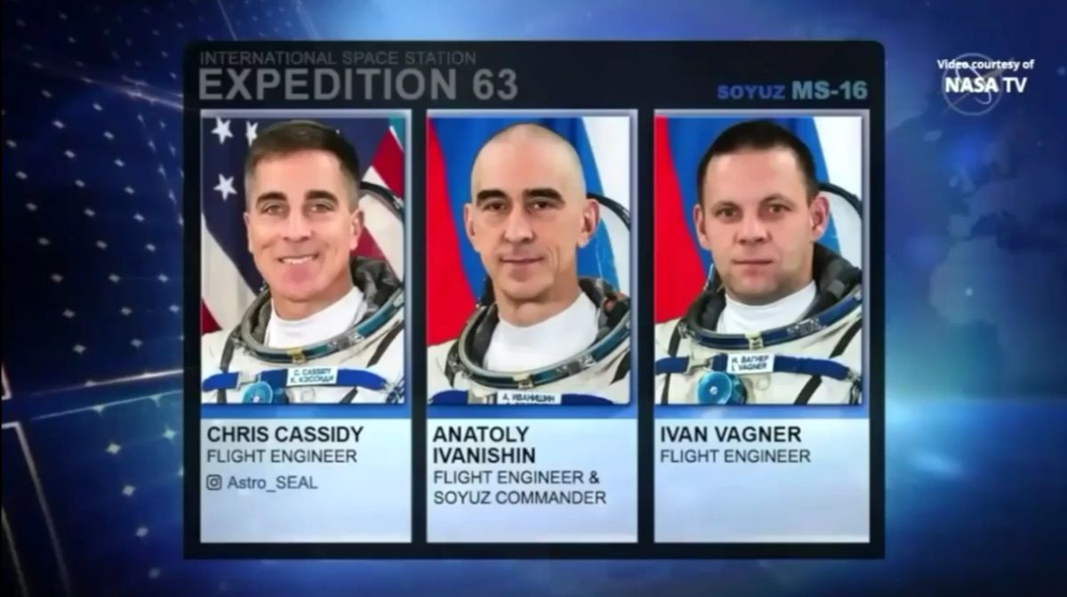 اعزام سه فضانورد به ایستگاه فضایی بین‌المللی/ فیلم