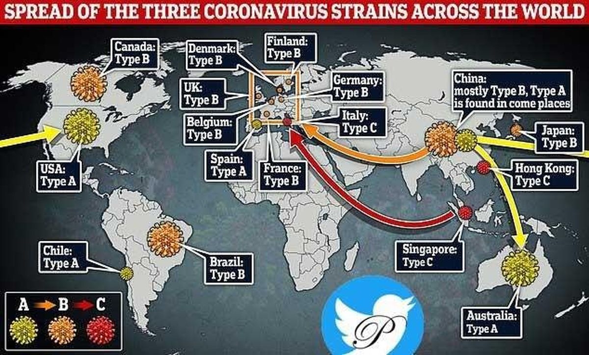 کدام کشورها چه نوع کروناویروسی گرفته‌اند؟