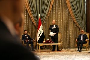 چه کسانی در معرفی نخست وزیر جدید عراق حضور داشتند؟ / عکس