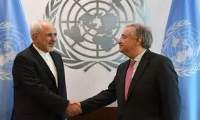 ظریف با گوترش درباره تحریم‌ها گفت‌وگو کرد