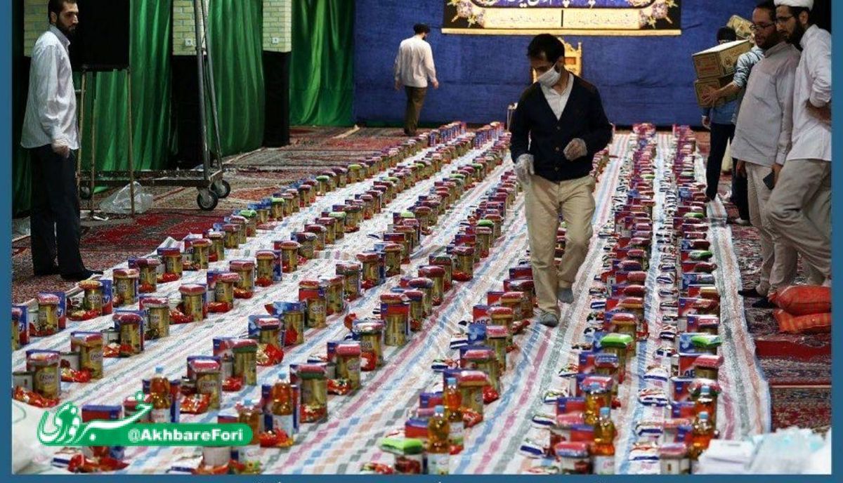 تامین موادغذایی برای نیازمندان در قزوین + تصویر
