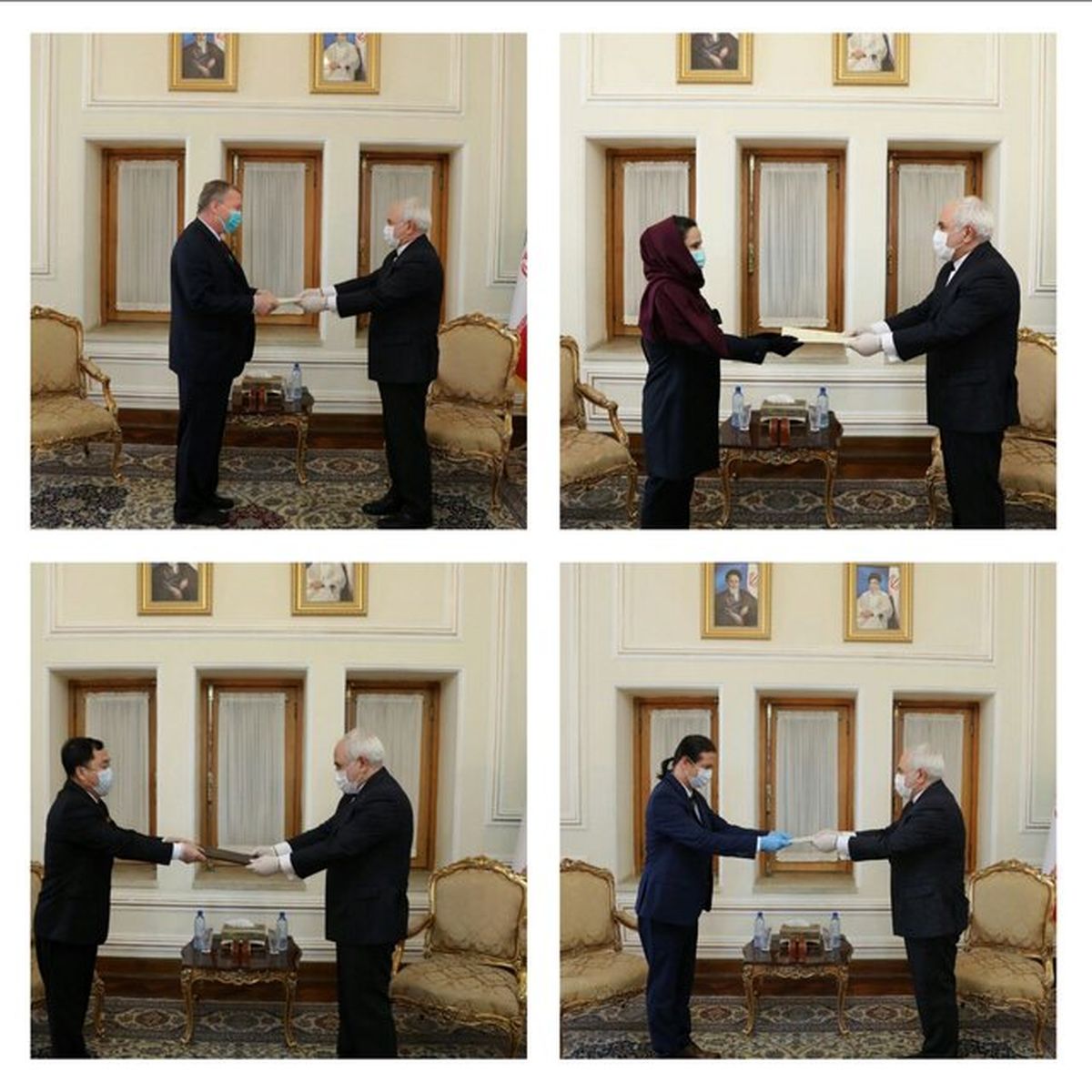 دیدار سفرای چند کشور در تهران با وزیر امور خارجه