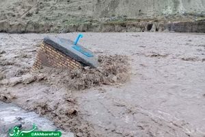 تخریب شبکه آب رسانی روستای سرغایه خراسان رضوی در سیل