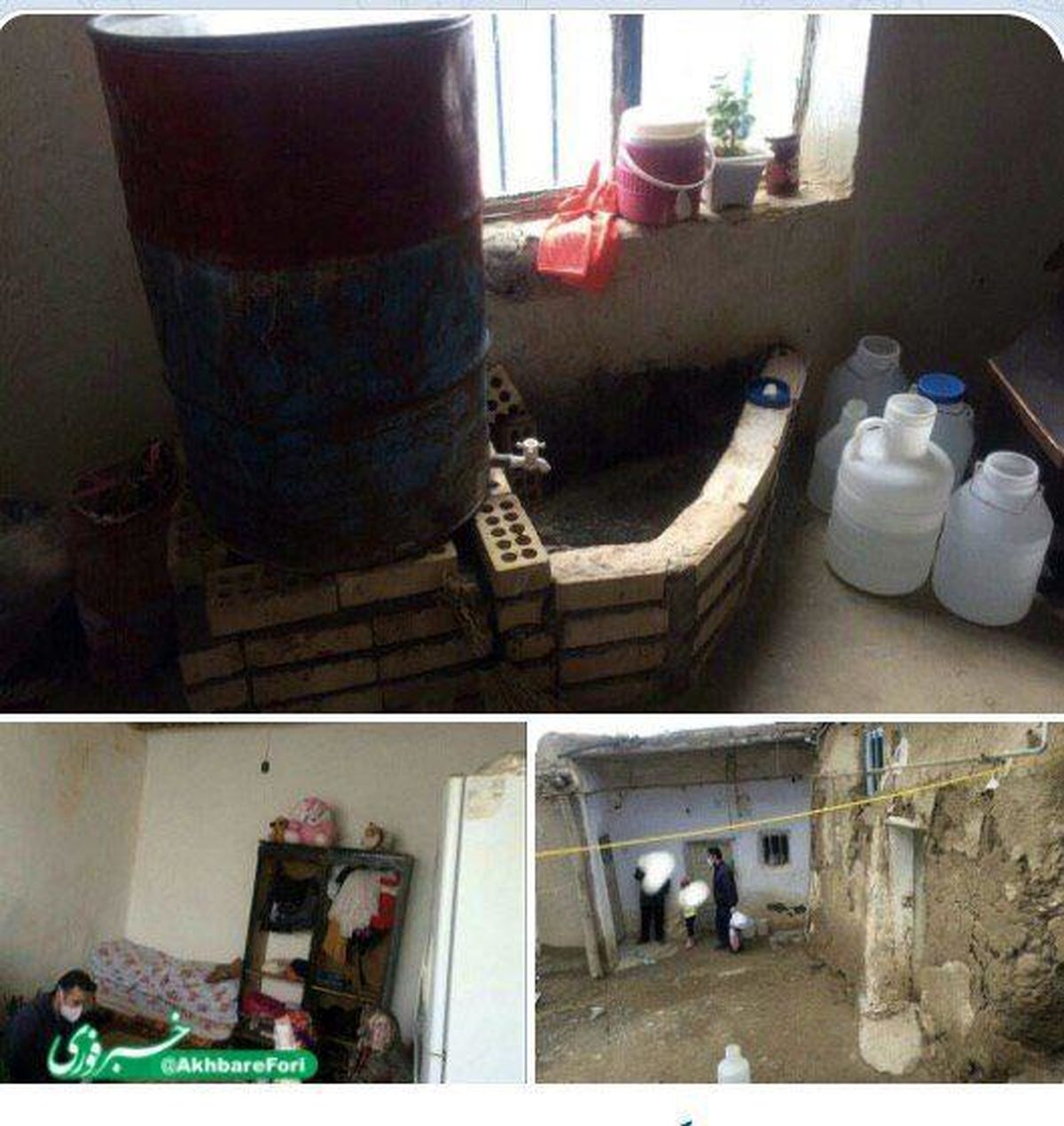تصاویری دردناک از وضعیت زندگی خانوادهای روستایی در بیجار