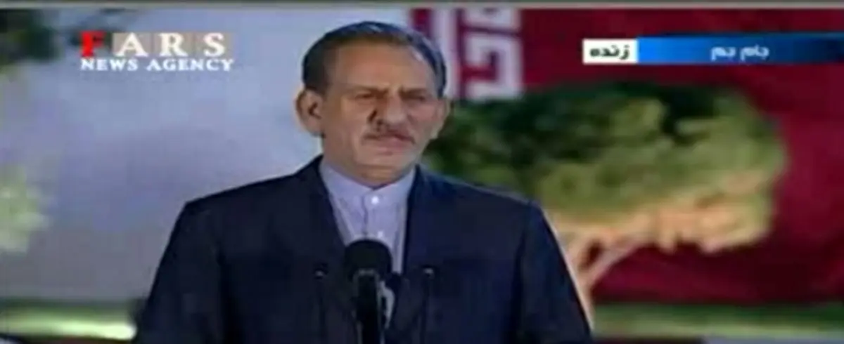 فیلم/ پاسخ جهانگیری به سوالات خبرنگار صدا و سیما پیش از آغاز گفت‌وگوی ویژه خبری