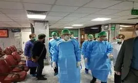 بازدید معاون اول رئیس جمهور از بیمارستان امام حسین (ع)