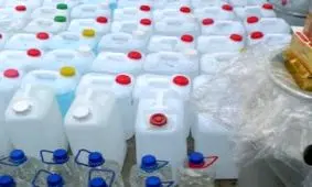 کشف12هزار محلول ضدعفونی کننده در نرماشیر