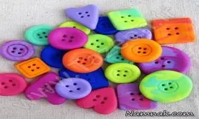 نحوه درست کردن دکمه با خمیر فیمو
