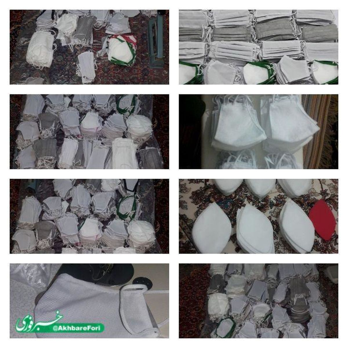 توزیع ماسک رایگان در سپید دشت + تصاویر