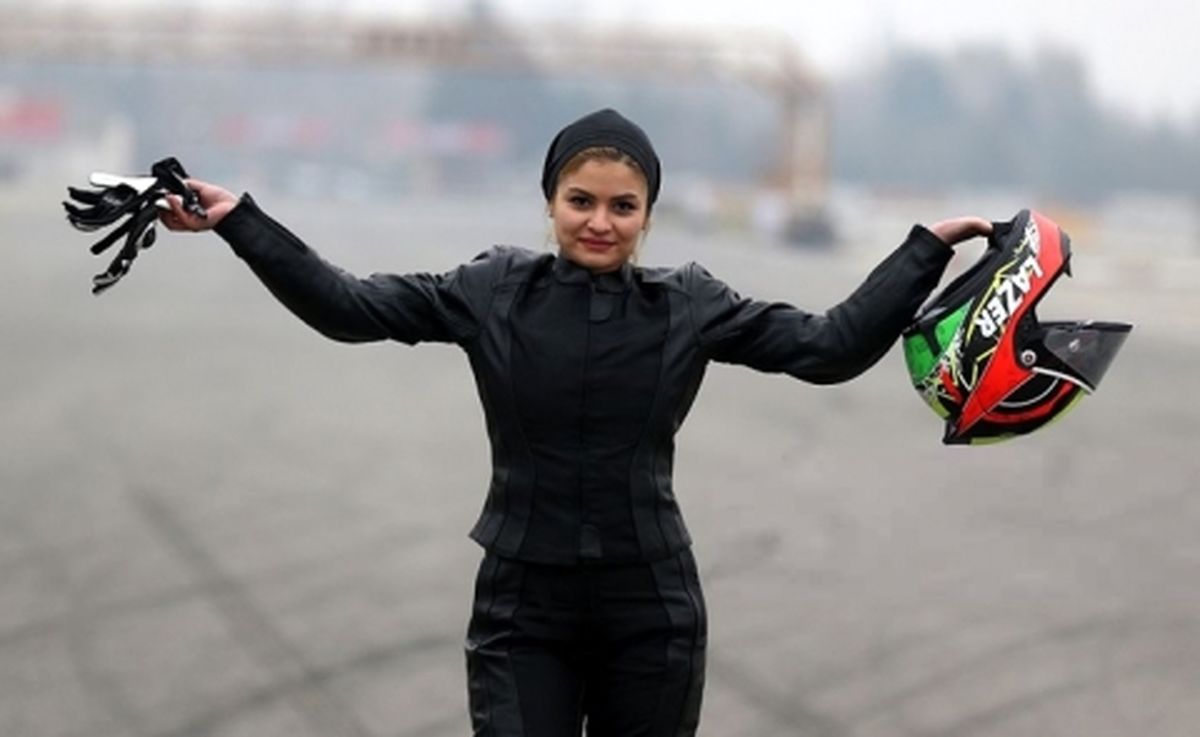 دختر موتور سوار ایرانی در آمریکا+ عکس