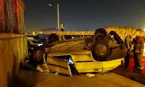 واژگونی پراید در اتوبان سعیدی به سمت اسلامشهر ۳ کشته برجای گذاشت