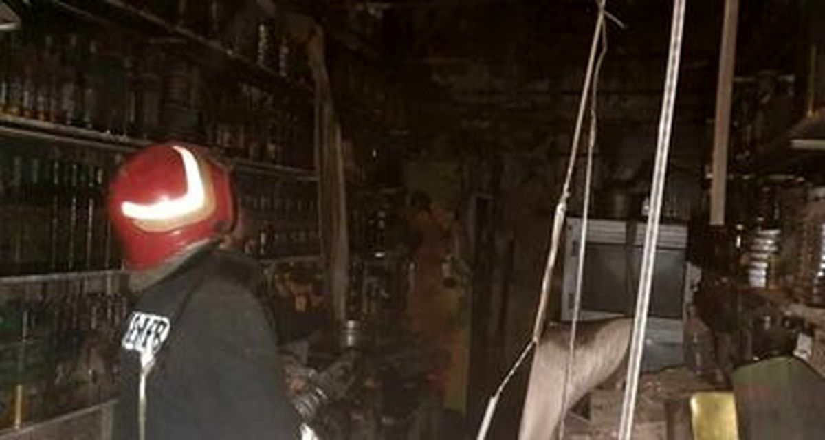 آتش‌سوزی مغازه‌ای در بازار صفی تبریز مهار شد