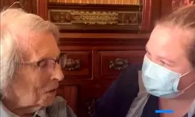 فیلم| پیرزن ۱۰۶ ساله در بریتانیا از بیماری کووید ۱۹ جان سالم به در برد