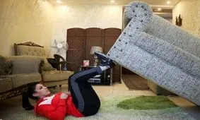 تصاویر| روش‌های خلاقانه ورزشکاران برای ورزش در قرنطینه