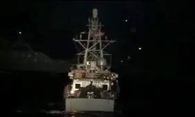 پاسخ فارسی ناو آمریکایی به هشدار شبانه نیروی دریایی سپاه پاسداران