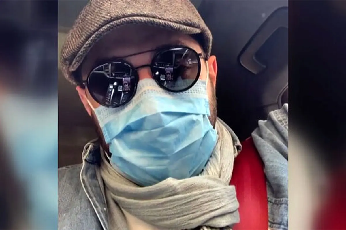 فیلم| مدل استتار بهرام رادان برای بیرون رفتن از خانه!