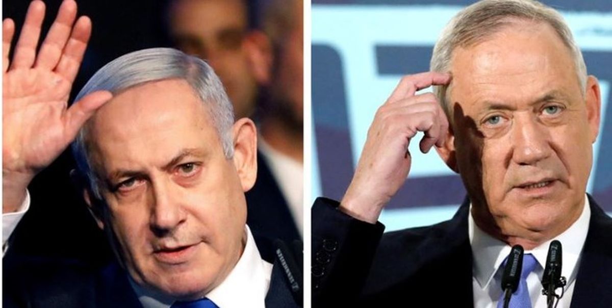 نتانیاهو و گانتز برای تشکیل کابینه فراگیر در فلسطین اشغالی توافق کردند