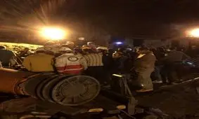 واکنش يكي ازسرتيم های تجسس در لحظه ورود به معدن