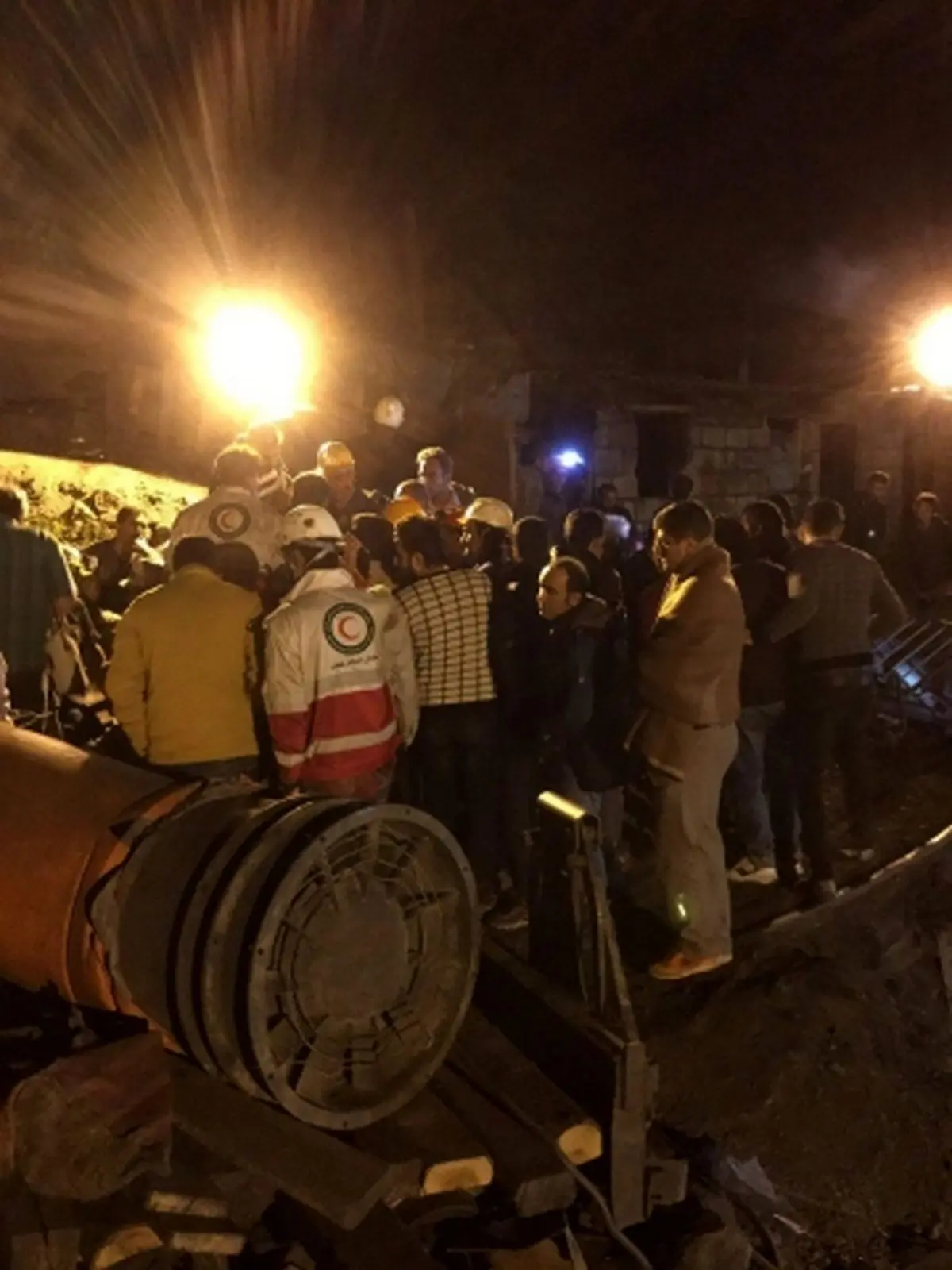 واکنش يكي ازسرتيم های تجسس در لحظه ورود به معدن