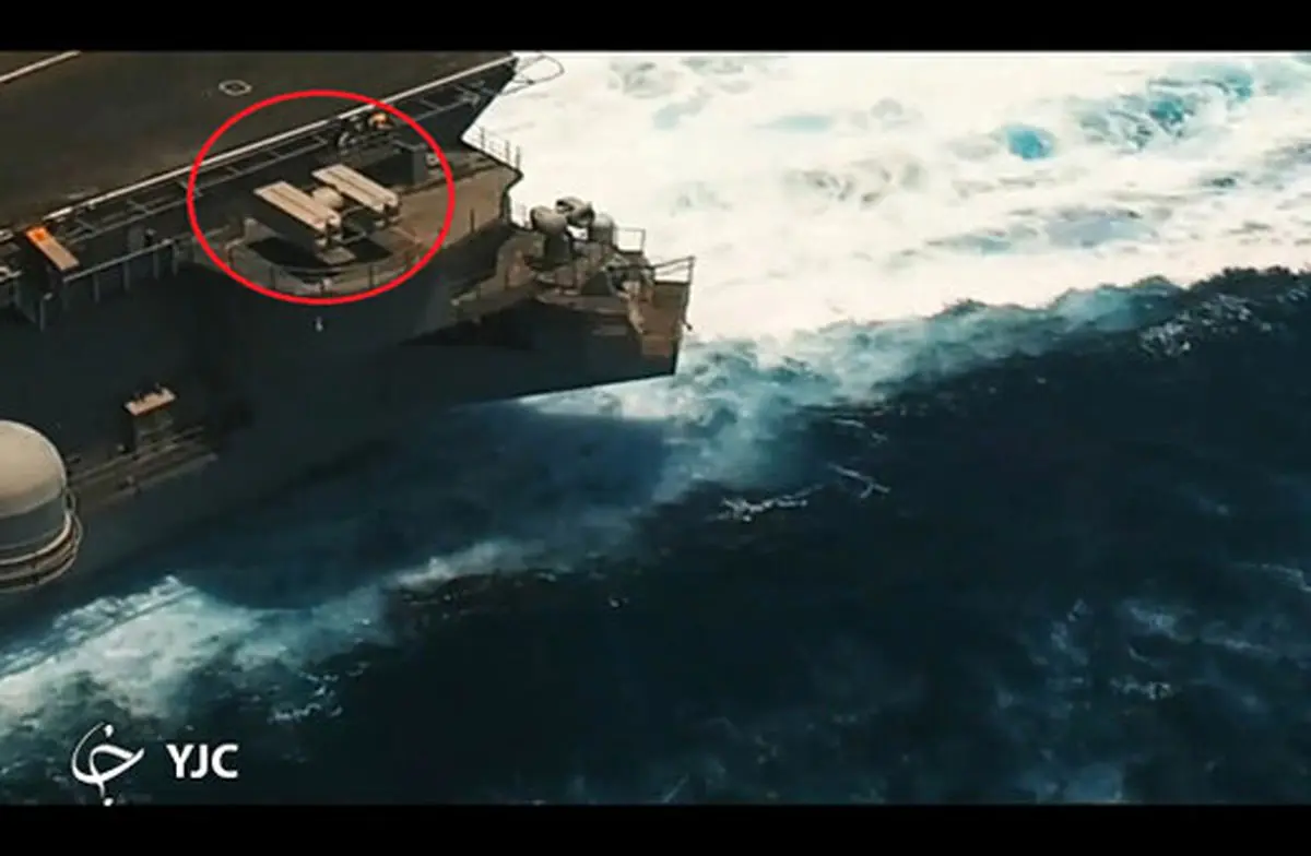 پرواز اطلاعاتی این پهپاد ایرانی بر فراز ناو هواپیمابر یو اس اس آیزنهاوِر آمریکا /قاتل اهداف زمینی و هوایی را بشناسید+عکس