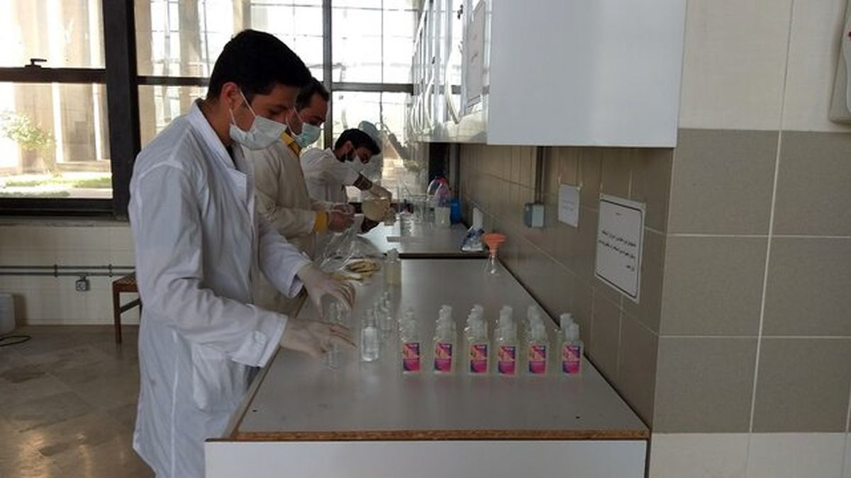 تولید ژل ضدعفونی‌کننده در دانشگاه شهید چمران اهواز