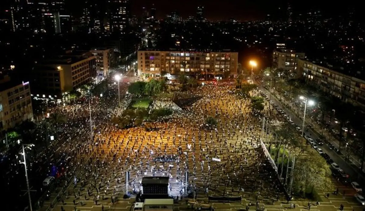 تظاهرات هزاران نفری در تل‌آویو علیه سیاست‌های اقتصادی نتانیاهو