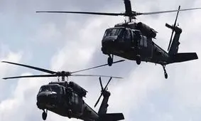 پرواز بالگردهای آمریکایی بر فراز زندان داعشی‌ها در حسکه سوریه