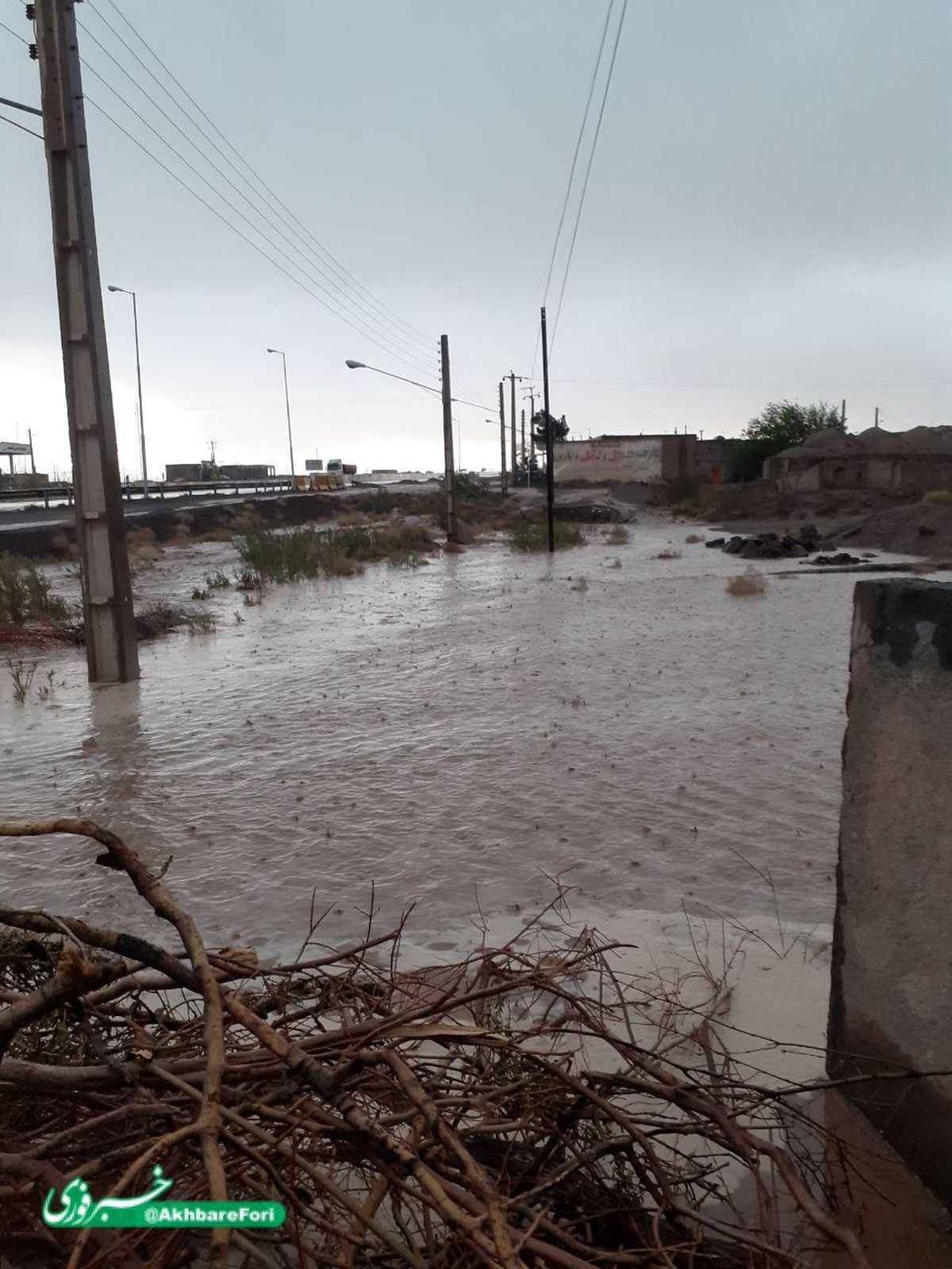 آب گرفتگی روستای عباس آباد شاهرود+ تصویر