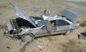۲ فوتی و ۶ مجروح در حادثه واژگونی پژو ۴۰۵ در مهریز